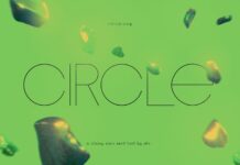 Circle Font Poster 1