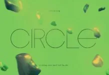 Circle Font Poster 1