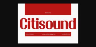Citisound Font Poster 1