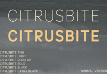 Citrusbite Font Citrusbite Font Poster 1