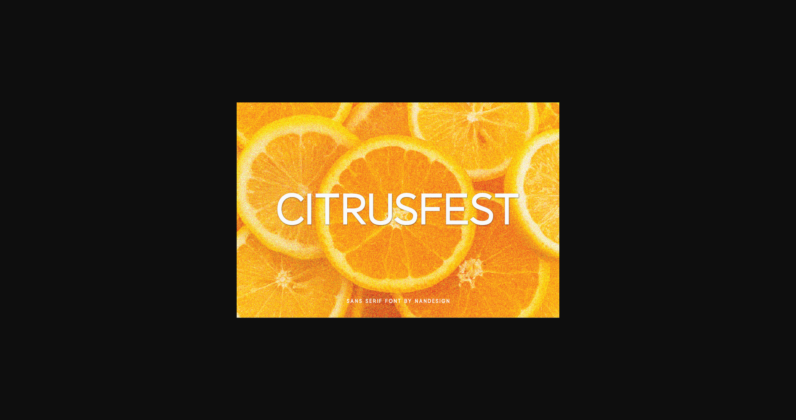 Citrusfest Font Poster 3