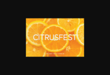 Citrusfest Font Poster 1