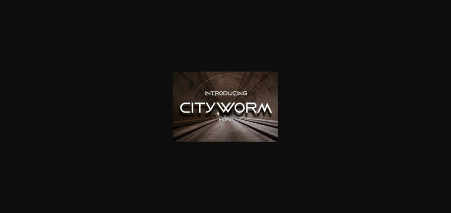 Cityworm Font Poster 3