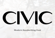 Civic Font Poster 1