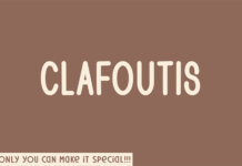 Clafoutis Font Poster 1