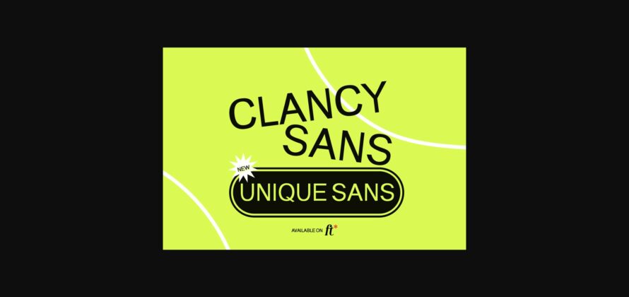 Clancy Font Poster 3