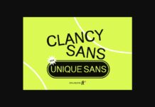 Clancy Font Poster 1