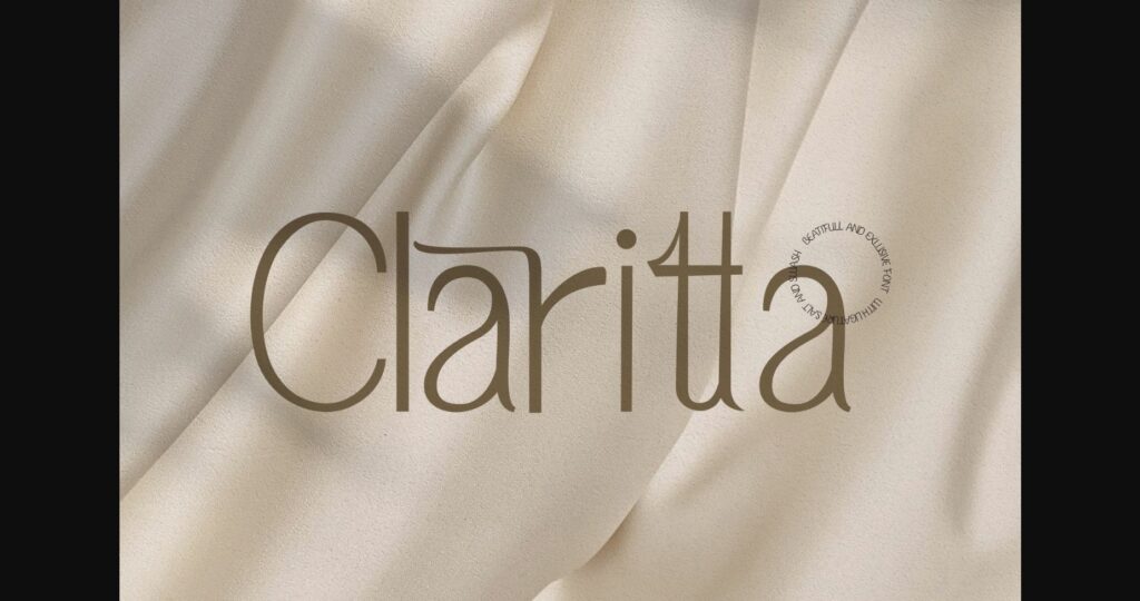 Claritta Font Poster 3