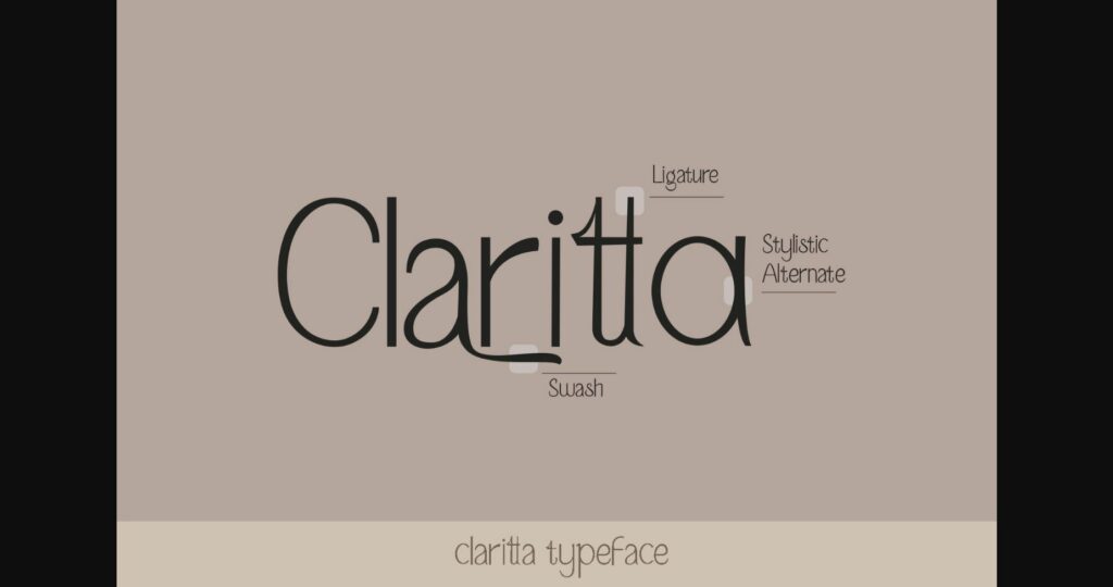Claritta Font Poster 8