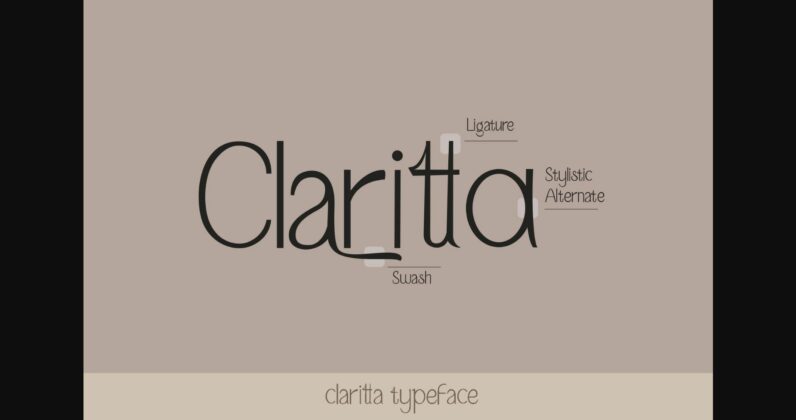 Claritta Font Poster 8