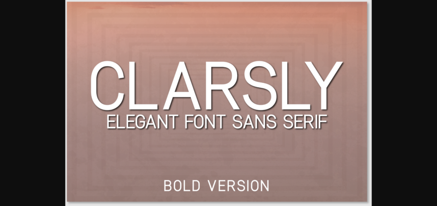 Clarsly Bold Font Poster 3