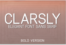 Clarsly Bold Font Poster 1