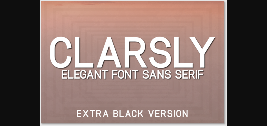 Clarsly Extra Black Font Poster 3