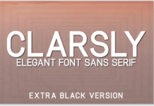 Clarsly Extra Black Font Poster 1