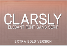 Clarsly Extra Bold Font Poster 1