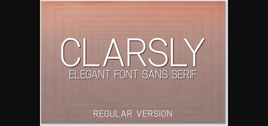 Clarsly Font Poster 3