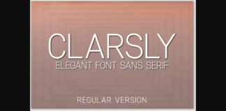 Clarsly Font Poster 1