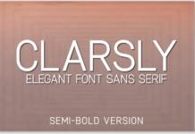 Clarsly Semi-Bold Font Poster 1