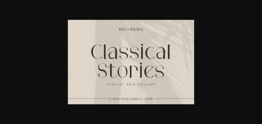 Classical Stories Font Poster 3