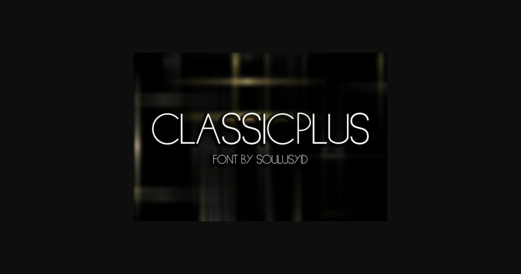 Classicplus Font Poster 3