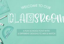 Classroom Font Poster 1