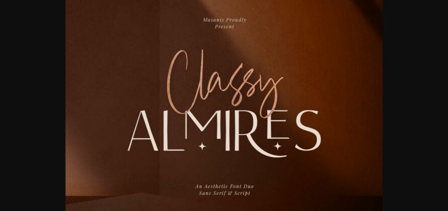 Classy Almires Font Poster 3