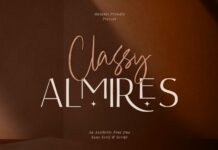 Classy Almires Font Poster 1