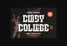 Clasy College Font Poster 1