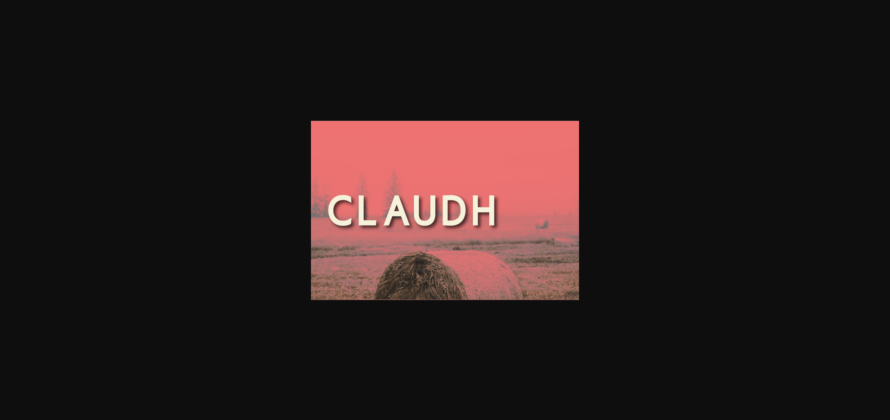 Claudh Font Poster 3