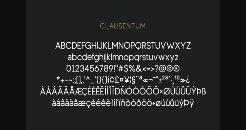 Clausentum Font Poster 7