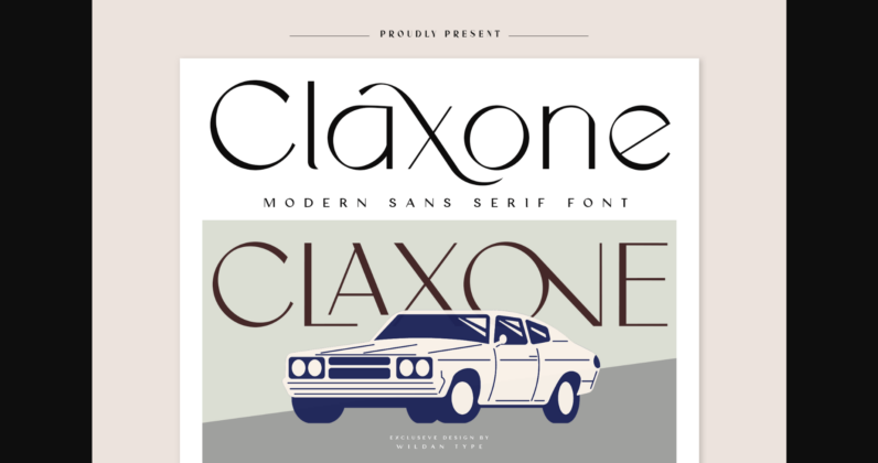 Claxone Font Poster 3