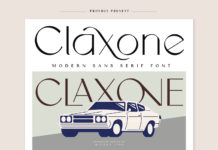 Claxone Font Poster 1