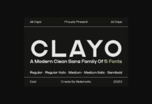 Clayo Font Poster 1