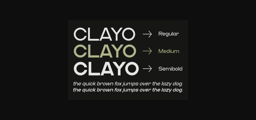 Clayo Font Poster 4