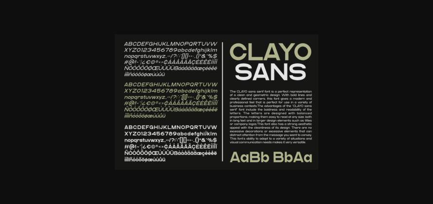 Clayo Font Poster 5