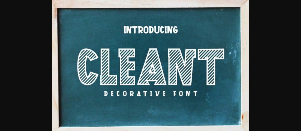 Cleant Font Poster 3