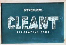 Cleant Font Poster 1