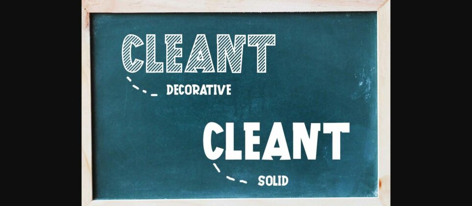 Cleant Font Poster 5