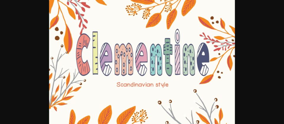 Clementine Font Poster 3