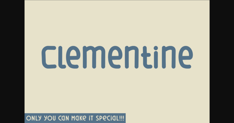 Clementine Font Poster 1