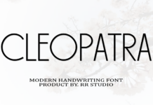 Cleopatra Font Poster 1