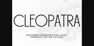 Cleopatra Font Poster 1