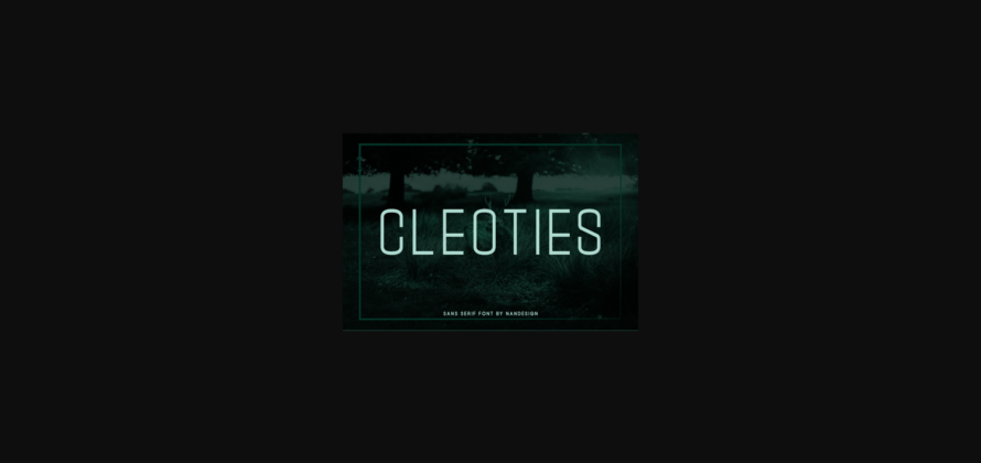 Cleoties Font Poster 3
