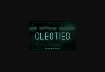 Cleoties Font Poster 1