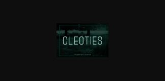 Cleoties Font Poster 1