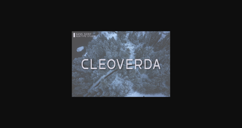 Cleoverda Font Poster 3