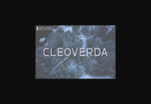 Cleoverda Font Poster 1