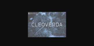 Cleoverda Font Poster 1