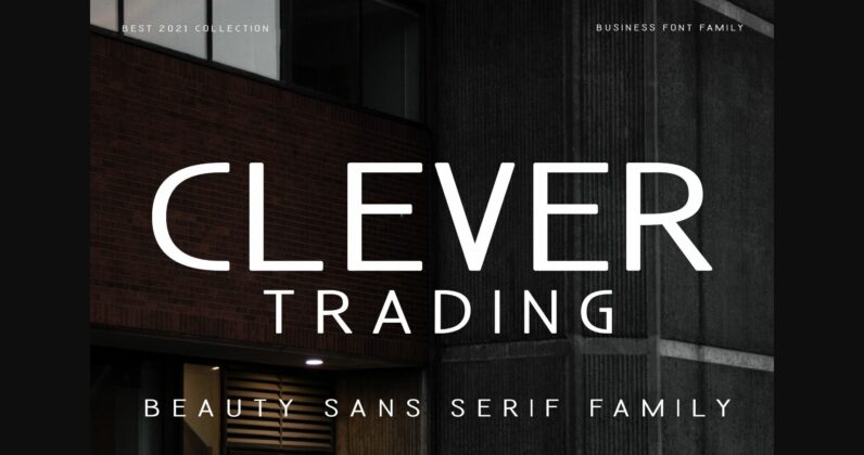 Clever Trading Font Poster 3