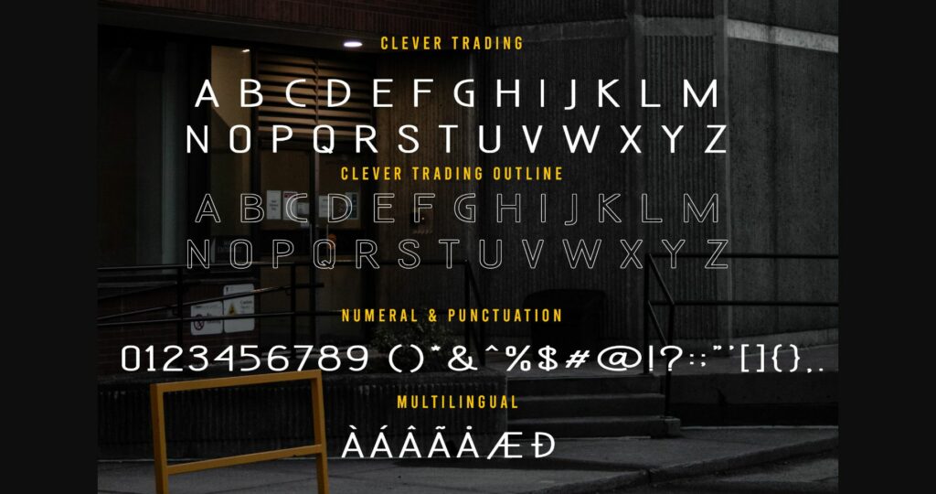 Clever Trading Font Poster 8